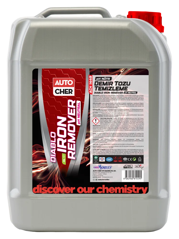 Demir Tozu Temizleyici — Diablo Iron Remover (4 L)