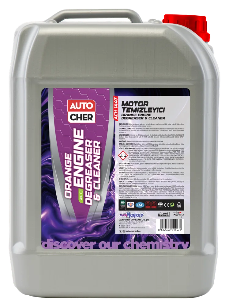 Motor Temizleyici — Orange Engine Degreaser & Cleaner (4 L)